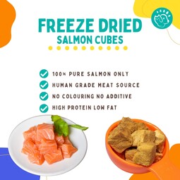 Freeze Dried Salmon Cubes